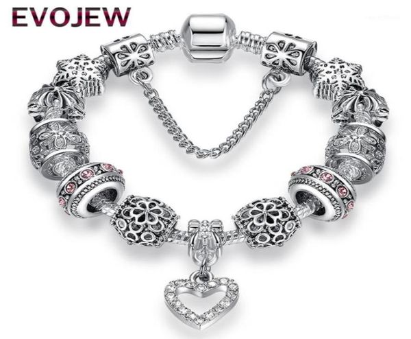charm bracelets fashion antique 925 silver bangles crystal heart beads bracelet for women diy original jewelry gift11615506, Golden;silver
charm bracelets fashion antique 925 silver bangles crystal heart beads bracelet for women diy original jewelry gift11615506, Golden;silver