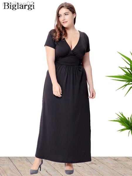 basic casual dresses plus size summer long dress women v neck fashion ladies dresses casual loose woman dress 2023 vestido mujer hkd230807, Black;gray
basic casual dresses plus size summer long dress women v neck fashion ladies dresses casual loose woman dress 2023 vestido mujer hkd230807, Black;gray