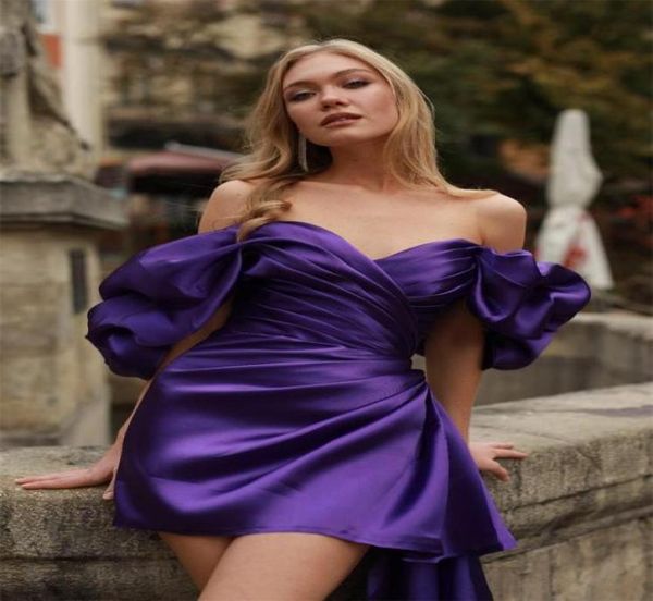 purple evening dresses off shoulder ruffles puffy sleeves mini prom gown formal party above knee length vestido de novia cock9208313, Black
purple evening dresses off shoulder ruffles puffy sleeves mini prom gown formal party above knee length vestido de novia cock9208313, Black