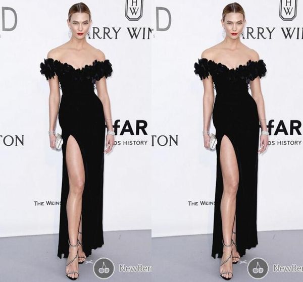 black side split evening dresses 2016 red carpet celebrity prom gowns off the shoudler with hand made flowers9134129, Black;red
black side split evening dresses 2016 red carpet celebrity prom gowns off the shoudler with hand made flowers9134129, Black;red