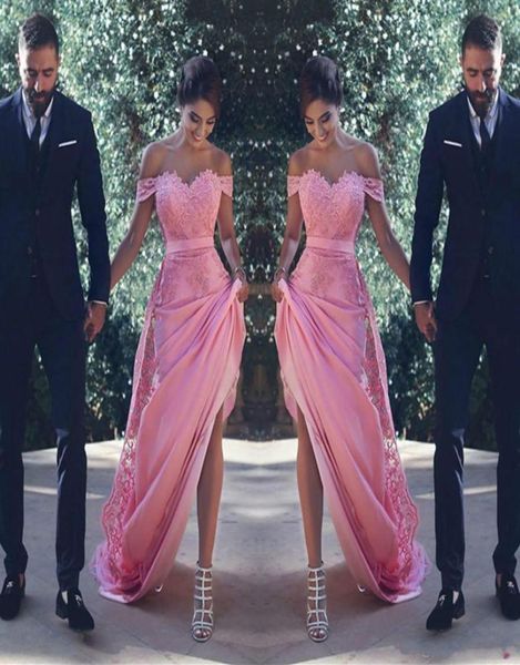 off the shoulder bridesmaid dresses long with lace appliques sash a line wedding guest dress maid of honor cocktail gow1540289, White;pink
off the shoulder bridesmaid dresses long with lace appliques sash a line wedding guest dress maid of honor cocktail gow1540289, White;pink