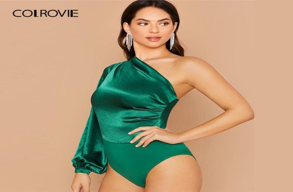 colrovie one shoulder lantern sleeve satin bodysuit women long sleeve bodysuit 2019 fall high waist elegant bodysuits t2007173666696, Black;white
colrovie one shoulder lantern sleeve satin bodysuit women long sleeve bodysuit 2019 fall high waist elegant bodysuits t2007173666696, Black;white
