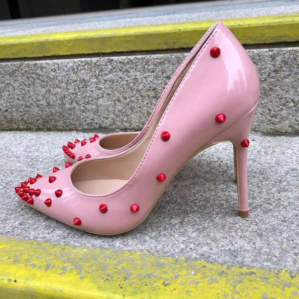 dress shoes spikes women pink pointed high heels ladies slip-on low-cut stilettos pumps shiny party wedding, Black
dress shoes spikes women pink pointed high heels ladies slip-on low-cut stilettos pumps shiny party wedding, Black