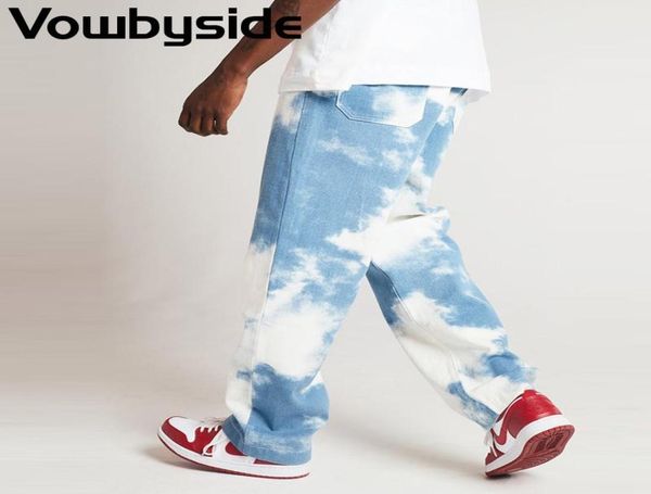 tie dye print loose straight casual denim pants men high waist distressed jeans men clothing1492560, Blue
tie dye print loose straight casual denim pants men high waist distressed jeans men clothing1492560, Blue
