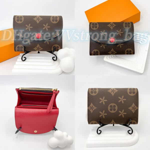 wallet m41939 rosalie pouch purses cardholder women men luxury designer light coin purse classic and retro color little button wallets zippe, Red;black
wallet m41939 rosalie pouch purses cardholder women men luxury designer light coin purse classic and retro color little button wallets zippe, Red;black