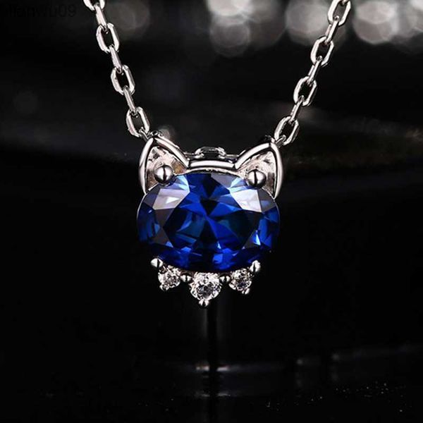 2020 925 sterling silver necklace girl fashion jewelry cute blue crystal cat necklaces women birthday present kofsac l230704
2020 925 sterling silver necklace girl fashion jewelry cute blue crystal cat necklaces women birthday present kofsac l230704