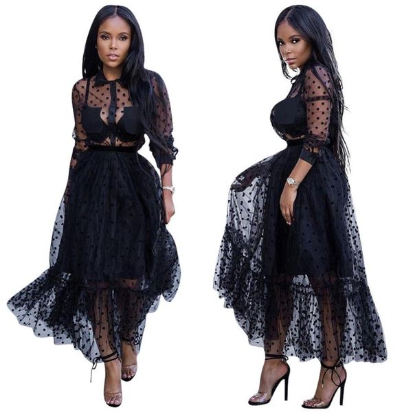 black polk dot mesh charming women party dresses turn down neck long sleeves see through a line nightclub casual dress ankle 3177495, Black;gray
black polk dot mesh charming women party dresses turn down neck long sleeves see through a line nightclub casual dress ankle 3177495, Black;gray