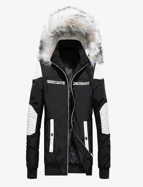 winter jacket men casual fur hooded thick warm long coat mens cottonpadded bomber jacket outwear parka chaqueta hombre invierno1627841, Black 
winter jacket men casual fur hooded thick warm long coat mens cottonpadded bomber jacket outwear parka chaqueta hombre invierno1627841, Black