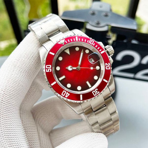 watch mens watch red watch automatic mechanical watches stainless steel rubber strap montre de luxe wristwatch 41mm, Slivery;brown
watch mens watch red watch automatic mechanical watches stainless steel rubber strap montre de luxe wristwatch 41mm, Slivery;brown