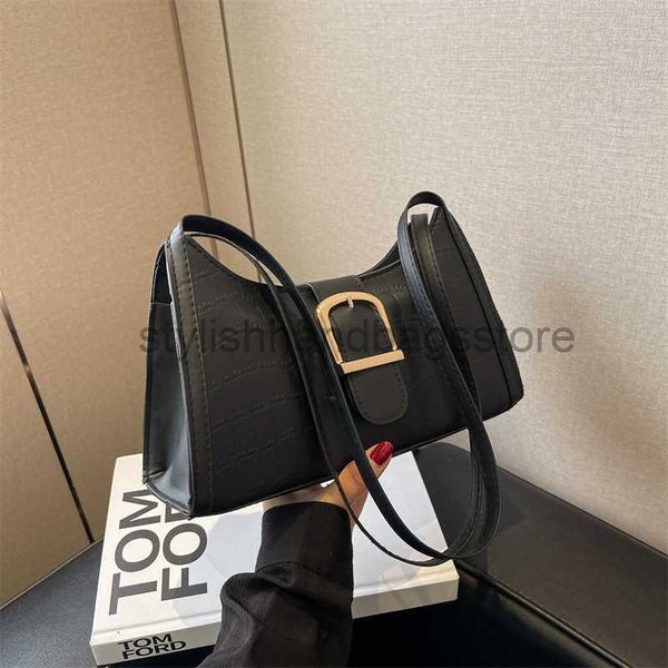 shoulder bags trendy women's bag 2023 spring new trendy simple shoulder underarm bag casual simple crescent bagstylishhandbagsstore