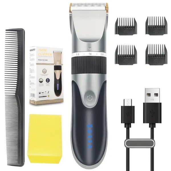 professional hair clipper: electric cordless rechargeable hair trimmer for men, adults & kids
professional hair clipper: electric cordless rechargeable hair trimmer for men, adults & kids