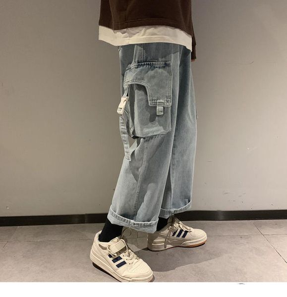 men039s straight autumn wide legs casual jeans man 2020 korean hip hop large trousers safari style loose denim pants3976946, Blue
men039s straight autumn wide legs casual jeans man 2020 korean hip hop large trousers safari style loose denim pants3976946, Blue