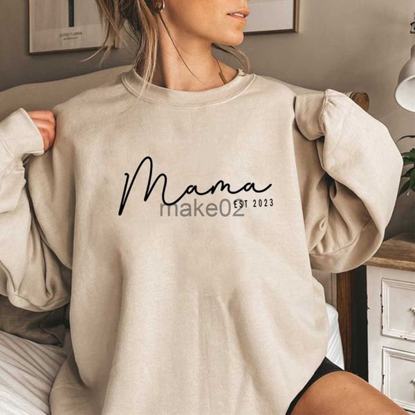 women's hoodies sweatshirts mama est 2023 sweatshirt mothers day gift women long sleeve crewneck sweatshirts personalized hoodie new mo, Black
women's hoodies sweatshirts mama est 2023 sweatshirt mothers day gift women long sleeve crewneck sweatshirts personalized hoodie new mo, Black