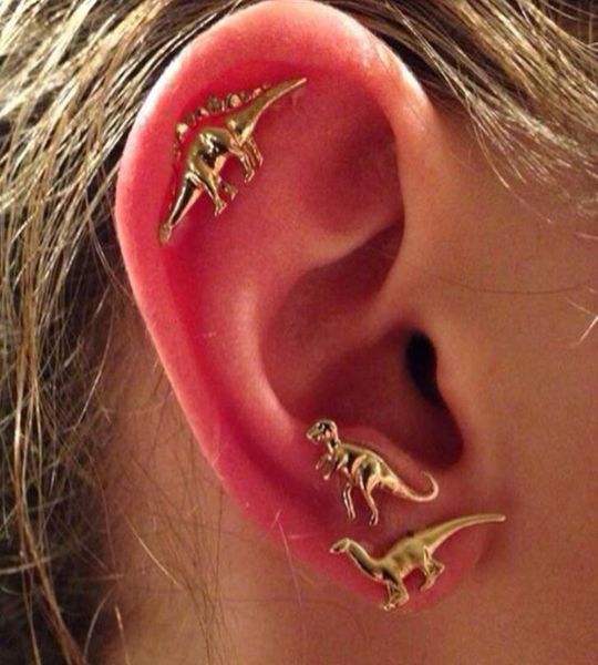 3pairsset dinosaur stud earrings women039s vintage punk animal ear piercing earring1622873, Golden;silver
3pairsset dinosaur stud earrings women039s vintage punk animal ear piercing earring1622873, Golden;silver