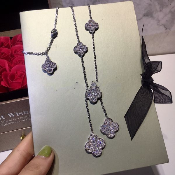 vintage pendant necklaces van clee brand designer copper with 18k gold plated five full crystal four leaf clover charm necklace for women je, Silver
vintage pendant necklaces van clee brand designer copper with 18k gold plated five full crystal four leaf clover charm necklace for women je, Silver