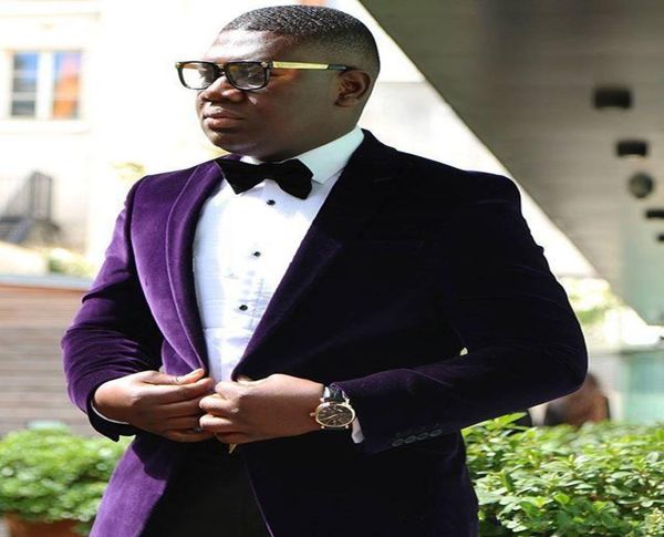 new fashion purple velvet groom tuxedos excellent groomsmen blazer men formal suit party prom suit customizejacketpantsbows tie8681913, Black;gray
new fashion purple velvet groom tuxedos excellent groomsmen blazer men formal suit party prom suit customizejacketpantsbows tie8681913, Black;gray