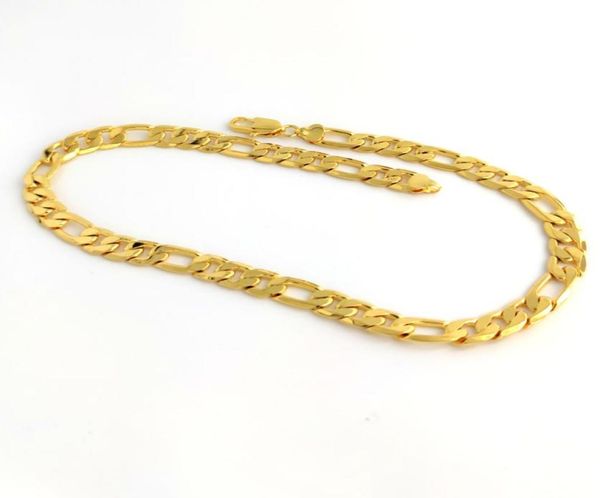 stamped 24 k solid yellow gold figaro chain link necklace 12mm mens realcarat gold filled birthday christmas gift4085537, Silver
stamped 24 k solid yellow gold figaro chain link necklace 12mm mens realcarat gold filled birthday christmas gift4085537, Silver