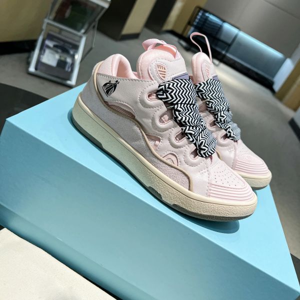 casual shoes designer sneakers men curb collage lace sneaker women nappa calfskin leather running trainers, Black
casual shoes designer sneakers men curb collage lace sneaker women nappa calfskin leather running trainers, Black