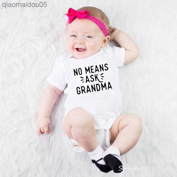 no means ask grandma baby boy girl clothing short sleeve newborn infant baby rompers jumpsuit cotton fashion baby onesie l230712, Blue
no means ask grandma baby boy girl clothing short sleeve newborn infant baby rompers jumpsuit cotton fashion baby onesie l230712, Blue