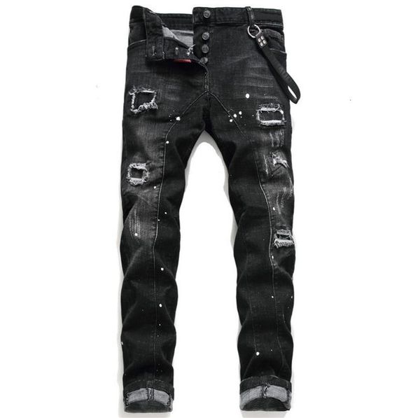 mens jeans jean hip hop pants street trend zipper chain decoration ripped stretch black fashion sli2194614, Blue
mens jeans jean hip hop pants street trend zipper chain decoration ripped stretch black fashion sli2194614, Blue