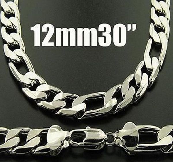fashion mens necklace 1pcs kingsize mens figaro chains 925 sliver necklace 12mm 30inch76cm 2600742, Silver
fashion mens necklace 1pcs kingsize mens figaro chains 925 sliver necklace 12mm 30inch76cm 2600742, Silver