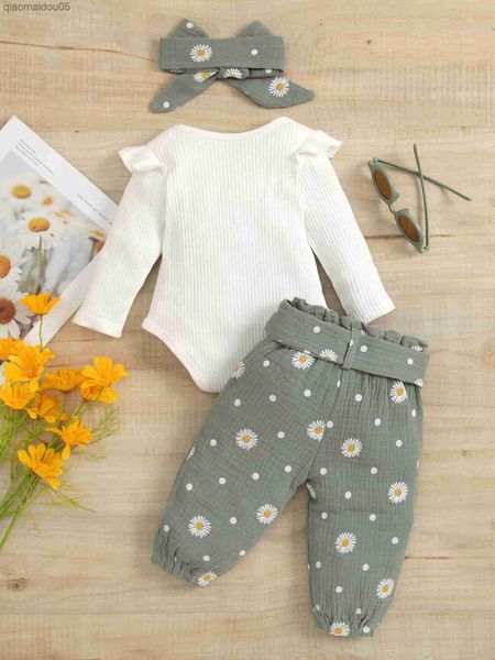 adorable 3-piece newborn outfit long sleeve snap romper daisies sweatpant pants and headband for toddler baby girl s fall l230712, Blue
adorable 3-piece newborn outfit long sleeve snap romper daisies sweatpant pants and headband for toddler baby girl s fall l230712, Blue