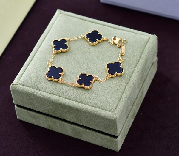 realfine888 3a charm bracelets vanca 5 motifs bracelet in gold iconic jewelry luxury designer for woman with box, Golden;silver
realfine888 3a charm bracelets vanca 5 motifs bracelet in gold iconic jewelry luxury designer for woman with box, Golden;silver