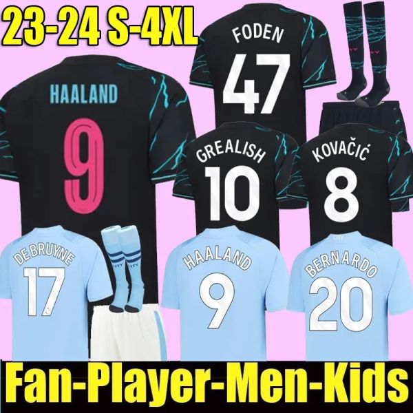 haaland soccer jersey 22 23 24 de bruyne mans cities grealish mahrez foden 2023 special third football shirt men kids kit sets aarez, Black;yellow
haaland soccer jersey 22 23 24 de bruyne mans cities grealish mahrez foden 2023 special third football shirt men kids kit sets aarez, Black;yellow