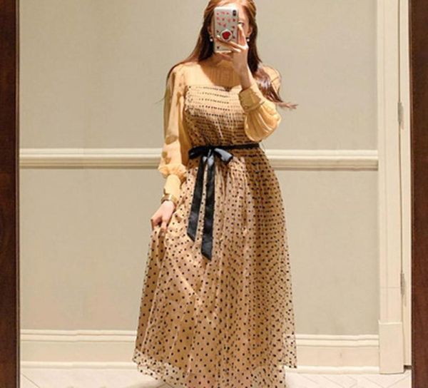 casual dresses 2021 summer korea women elegant temperament pleated fold dress female dot print mesh chiffon beach long2152981, Black;gray
casual dresses 2021 summer korea women elegant temperament pleated fold dress female dot print mesh chiffon beach long2152981, Black;gray