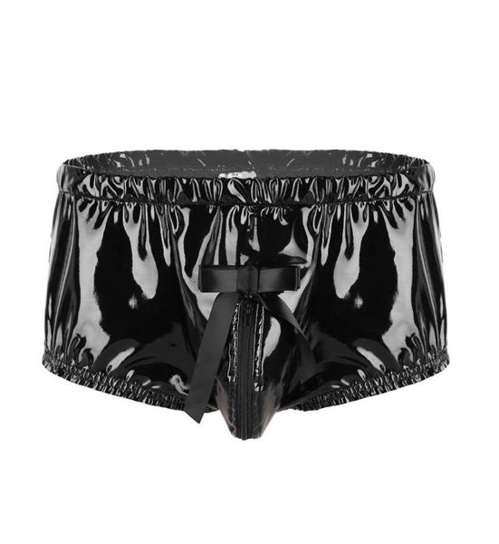 underpants mens exotic lingerie patent leather underwear wet look zippered bulge pouch back frilly ruffled high cut low rise brief1400678, Black;white
underpants mens exotic lingerie patent leather underwear wet look zippered bulge pouch back frilly ruffled high cut low rise brief1400678, Black;white
