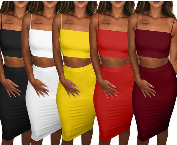 two piece set dress women crop and skirts sleeveless backless spaghetti strap slim 2 pcs sets high waist bodycon female p5015062, White
two piece set dress women crop and skirts sleeveless backless spaghetti strap slim 2 pcs sets high waist bodycon female p5015062, White
