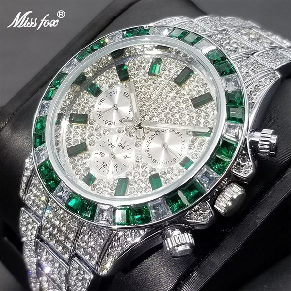 other watches miss green full daimond men s luxury iced out calendar quartz wristwatch hip hop luminous waterproof clock gift male 230804, Slivery;black
other watches miss green full daimond men s luxury iced out calendar quartz wristwatch hip hop luminous waterproof clock gift male 230804, Slivery;black