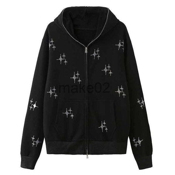 women's hoodies sweatshirts y2k vero sweatshirt loose hoodie women zip up long sleeve coat punk female vintage harajuku grunge clothes, Black
women's hoodies sweatshirts y2k vero sweatshirt loose hoodie women zip up long sleeve coat punk female vintage harajuku grunge clothes, Black
