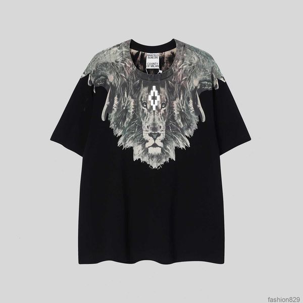 mb short sleeve python lion head color feather wing t-shirt trendy brand loose couple costume dress summerk8tw 1rdo1, White;black
mb short sleeve python lion head color feather wing t-shirt trendy brand loose couple costume dress summerk8tw 1rdo1, White;black