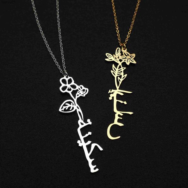 custom name necklaces birth flower name necklace personalized birth flower pendant arabic name necklace birthday gift for her l230704, Silver
custom name necklaces birth flower name necklace personalized birth flower pendant arabic name necklace birthday gift for her l230704, Silver