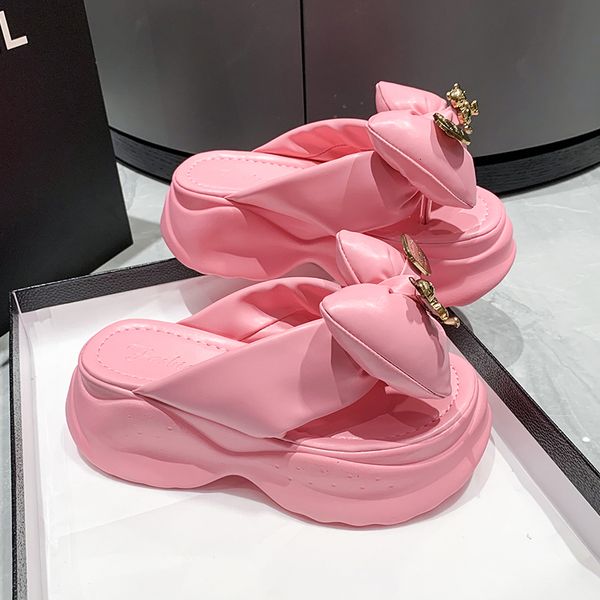 sandals summer cute pink women slippers thick sole shoes casual platform beach flip flops leisure bow tie sandals sneakers woman 230807, Black
sandals summer cute pink women slippers thick sole shoes casual platform beach flip flops leisure bow tie sandals sneakers woman 230807, Black