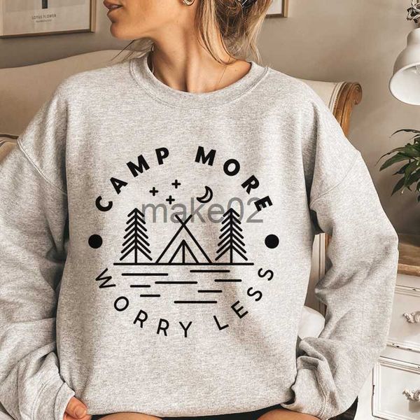 women's hoodies sweatshirts camp more worry less sweatshirt cute women long sleeve camping outdoorsy pullovers streetwear x0807, Black
women's hoodies sweatshirts camp more worry less sweatshirt cute women long sleeve camping outdoorsy pullovers streetwear x0807, Black