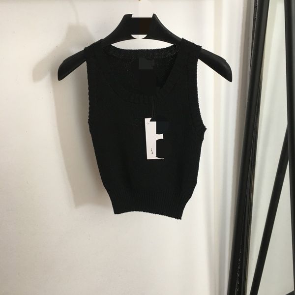 803 2023 autumn brand same style sweater sleeveless crew neck pullover fashion womens clothes womens 20236290, White;black
803 2023 autumn brand same style sweater sleeveless crew neck pullover fashion womens clothes womens 20236290, White;black