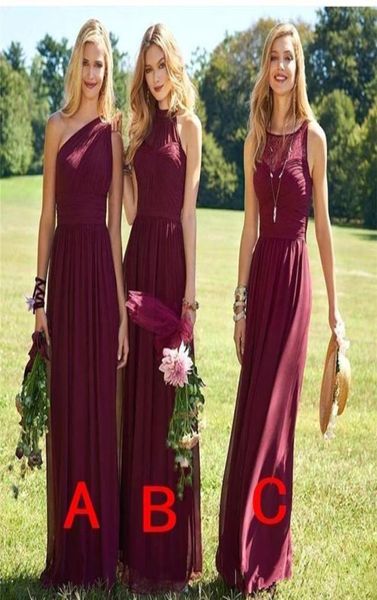 2017 new elegant burgundy bridesmaid dresses long wedding guest dress chiffon sweep train formal pageant gowns for wedding p9009153, White;pink
2017 new elegant burgundy bridesmaid dresses long wedding guest dress chiffon sweep train formal pageant gowns for wedding p9009153, White;pink