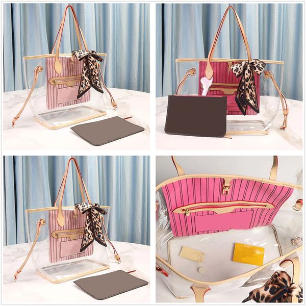 fashion pink sugao designer handbags women tote shoulder bag good leather letter l print clear transparent purse shopping bag 2pcs/set with
fashion pink sugao designer handbags women tote shoulder bag good leather letter l print clear transparent purse shopping bag 2pcs/set with