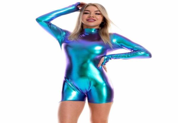 women spandex unitard leotard high neck shiny metallic bodysuit with thumb holes gymnastics long sleeve dance stage performance6916974, Black;red
women spandex unitard leotard high neck shiny metallic bodysuit with thumb holes gymnastics long sleeve dance stage performance6916974, Black;red