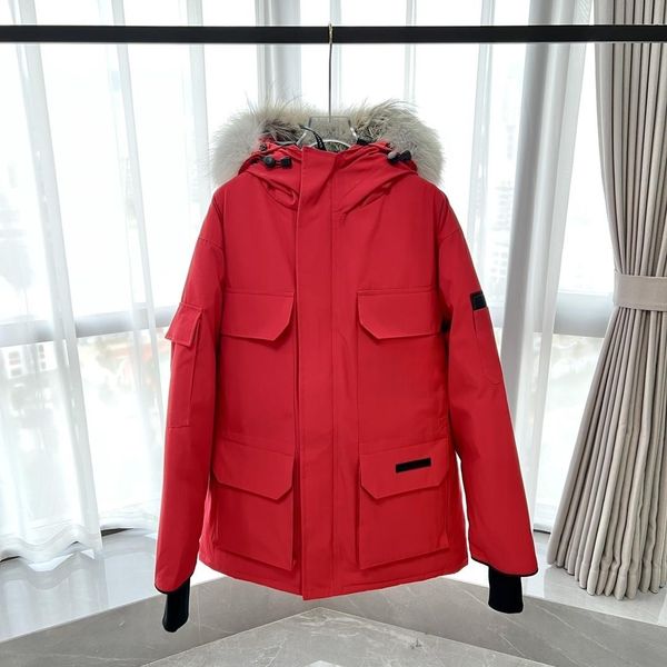 designer mens down jackets white duck windbreak men parkas jacket collar winter puffer real wolf fur coat arctic hood trim doudoune, Black
designer mens down jackets white duck windbreak men parkas jacket collar winter puffer real wolf fur coat arctic hood trim doudoune, Black