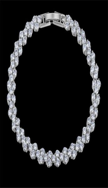 luxury shining crystal bracelets genuine 925 sterling silver charms bracelet diamond roman tennis link bracelet jewelry a365017470, Black
luxury shining crystal bracelets genuine 925 sterling silver charms bracelet diamond roman tennis link bracelet jewelry a365017470, Black