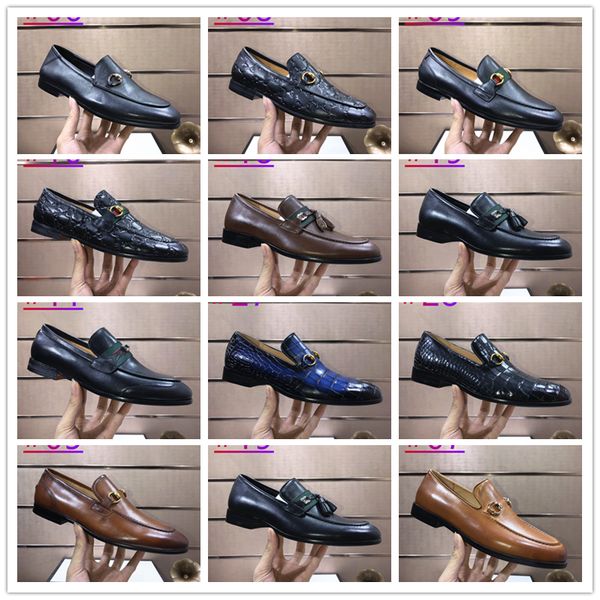 35 style classic mens casual shoes 100% authentic cowhide metal buckle leather dress shoes letter flat mules princetown men trample lazy loa, Black 
35 style classic mens casual shoes 100% authentic cowhide metal buckle leather dress shoes letter flat mules princetown men trample lazy loa, Black