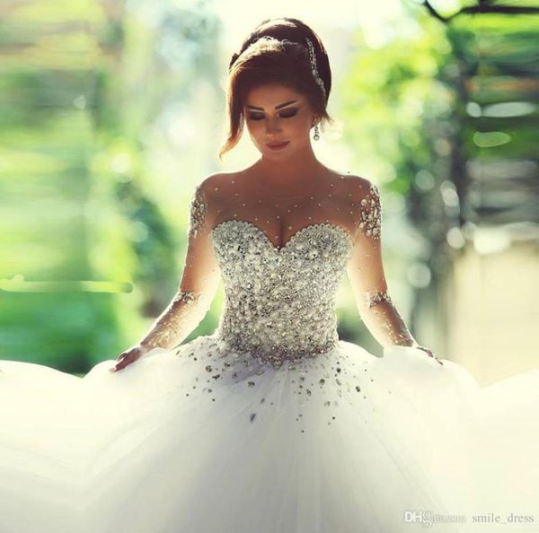 beaded crystals arabic bridal gowns princess gown sweetheart long sleeves sheer neck tulle lace up ball gown wedding dresses sb0054962991, White
beaded crystals arabic bridal gowns princess gown sweetheart long sleeves sheer neck tulle lace up ball gown wedding dresses sb0054962991, White