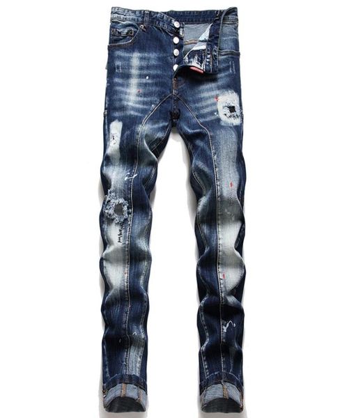 blue mens slimfit ripped jeans punk hand frayed denim trousers simple slim fit stretch hole patch pants vaqueros de hombre6490065
blue mens slimfit ripped jeans punk hand frayed denim trousers simple slim fit stretch hole patch pants vaqueros de hombre6490065