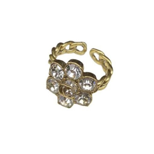 designer ring diamond flower pattern letter ring luxury brass open band rings womens fashion jewelry, Silver
designer ring diamond flower pattern letter ring luxury brass open band rings womens fashion jewelry, Silver