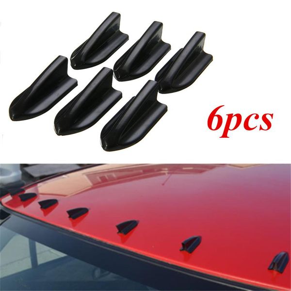 6pcs universal car antennas black pp roof shark fins spoiler wing kit vortex generator car styling266f
6pcs universal car antennas black pp roof shark fins spoiler wing kit vortex generator car styling266f