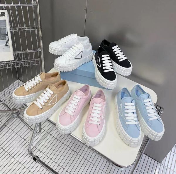 gabardine sneakers double wheel nylon sneakers designer triangle logo canvas casual shoes women sneaker trainers triple thick bottom low sho, Black
gabardine sneakers double wheel nylon sneakers designer triangle logo canvas casual shoes women sneaker trainers triple thick bottom low sho, Black