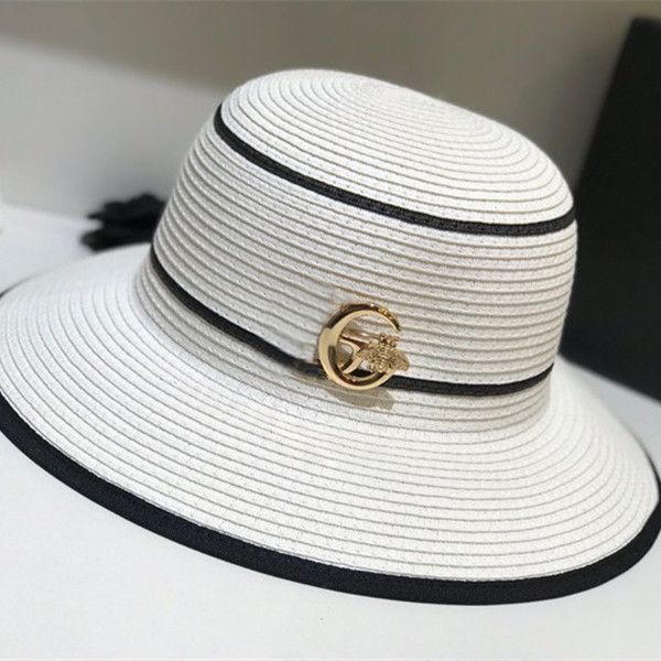 luxury designer wide brim hats straw letter sunshade hat letters hats fashion caps for woman hats supply, Blue;gray
luxury designer wide brim hats straw letter sunshade hat letters hats fashion caps for woman hats supply, Blue;gray